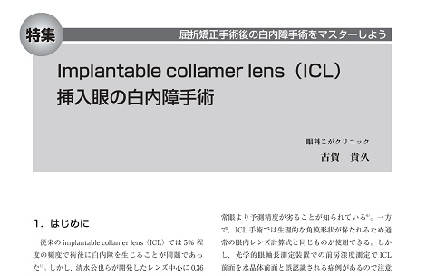 院長執筆文